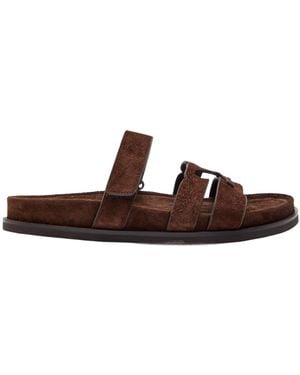 Tory Burch Casual Slides - Brown