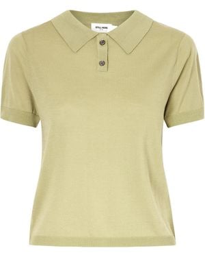 Still Here Daughter Jersey Polo Shirt - Yellow