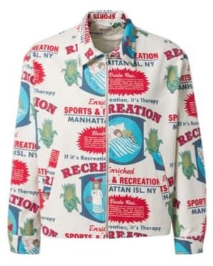 Bode Enrichment Printed Cotton Jacket - White