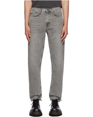 Samsøe & Samsøe Denim Trousers With Belt Loops - Grey