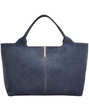Tod's Medium Suede Handbag - Blue