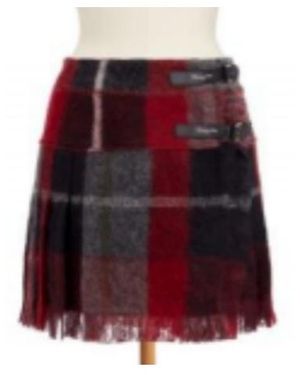 Dior Short Kilt - Red
