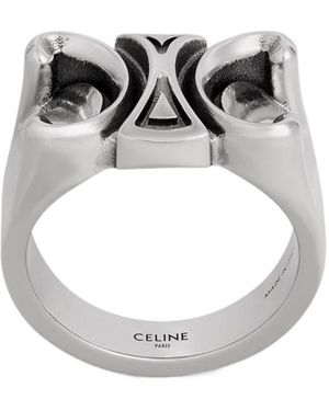 Celine San Onofre Chunky Triomphe Ring - White