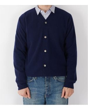 Comme des Garçons V-Neck Jumper - Blue