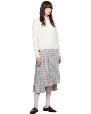 Thom Browne Cotton Sleeveless Shirt - White