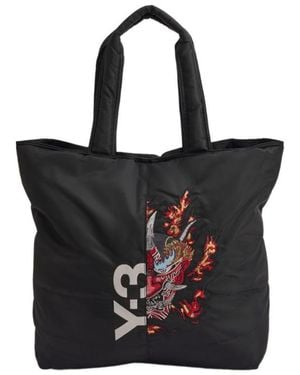 Y-3 Yashka Printed Tote Bag - Black