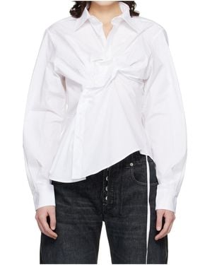 OTTOLINGER Twisted-Pleat Tailored Shirt - White