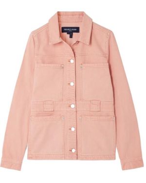 Veronica Beard Marvin Denim Jacket - Pink
