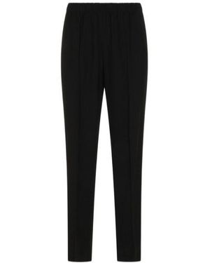 Fabiana Filippi Elastic Waist Slim Trousers - Black
