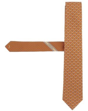 Ferragamo Pointed Tie - White
