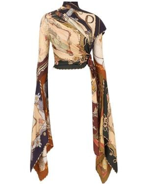 Zimmermann Valiant Draped Top - White