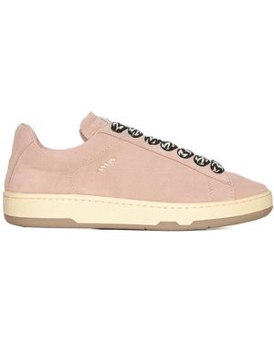 Lanvin Logo-Patch Low-Top Trainers - Pink