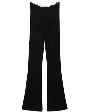 Alexander Wang Ribbed Bootcut Pants - Black