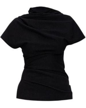 Entire studios Flop Draped Top - Black