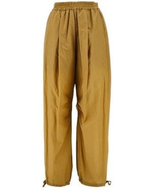 Philosophy Di Lorenzo Serafini Wide Leg Drawstring Trousers - Yellow