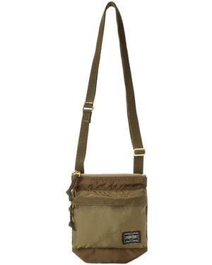 Porter-Yoshida and Co Force Zipper Shoulder Bag - Metallic