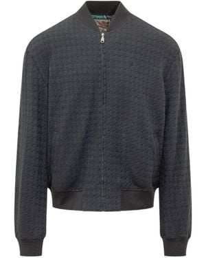 Etro Textured Zip-Up Jacket - Blue