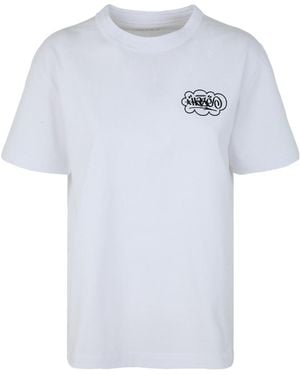 Sacai Logo Round Neck T-Shirt - White