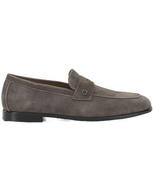 Ferragamo 'Tiberio' Moccasins - Grey