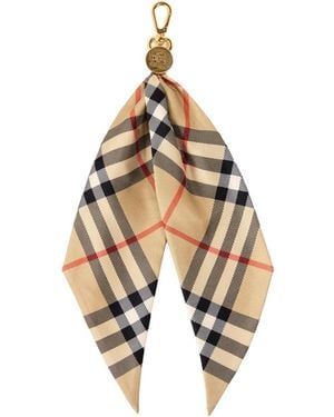 Burberry Scarf Charm - Metallic