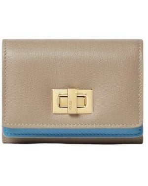 Fendi Way Trifold Small - Natural