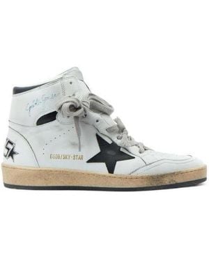 Golden Goose Sky-Star With Signature On The Ankle And Inserts - Gray