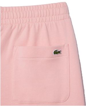 Lacoste Cuffed Knit Sweatpants - Pink