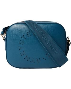 Stella McCartney Logo Camera Crossbody Bag - Blue