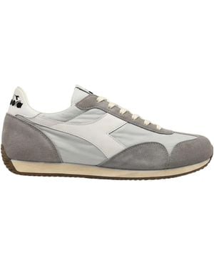 Diadora Equipe Vela Suede-Panelled Sneakers - White