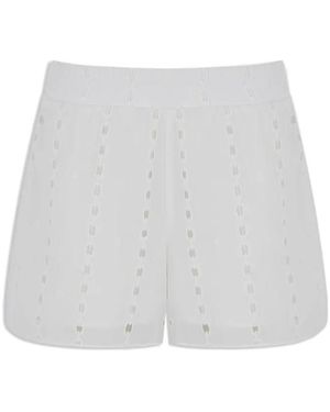 Anine Bing Kam Shorts - White