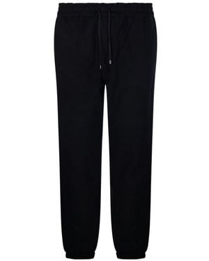 Saint Laurent Drawstring Slim Fit Trousers - Black