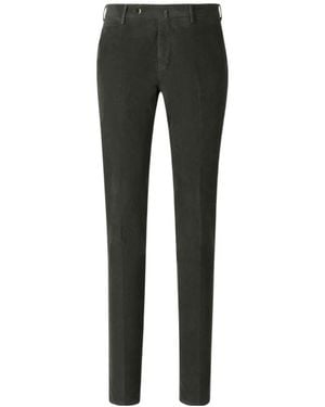 Pt Pantaloni Slim-Fit Corduroy Trousers - Black