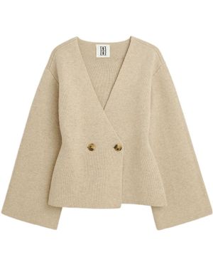 By Malene Birger Long Sleeve Cardigan - Natural
