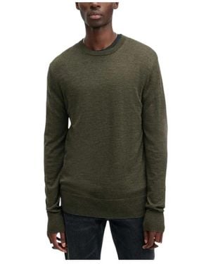 AllSaints Mode Logo-Detail Pullover - Green