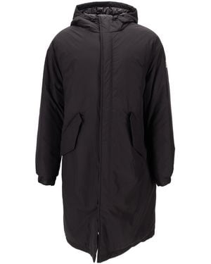 Moncler Sicione Logo Patch Parka - Black