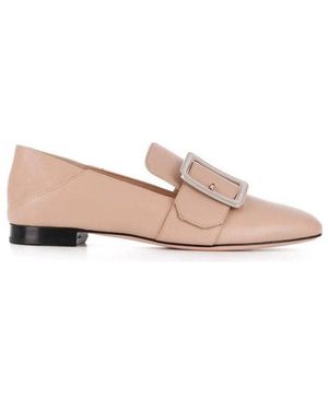 Bally Buckled Leather Loafers - Pink