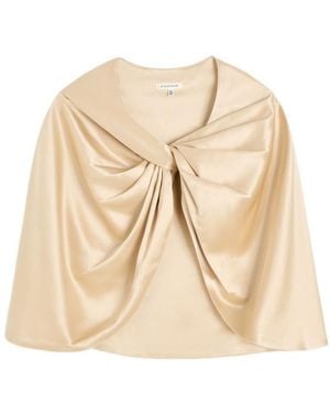 By Malene Birger Pinlos Knotted Cape - Natural