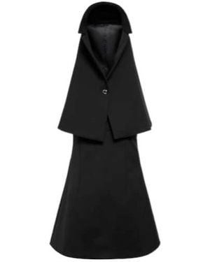 Coperni Convertible A-Line Twill Minidress - Black