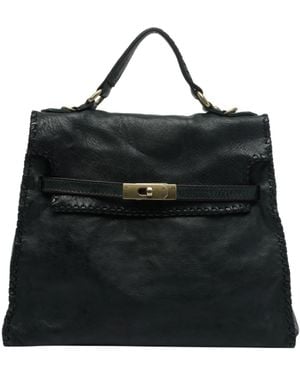 Campomaggi Shoulder Bag With Handle - Black