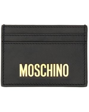 Moschino Logo Card Holder - Black