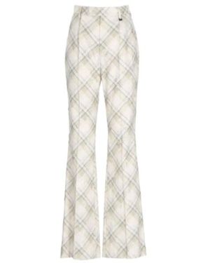 Vivienne Westwood Checked Flared Trousers - White