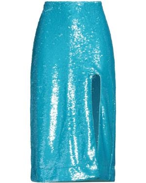 Ganni Sequindecorated Flared Skirt - Blue