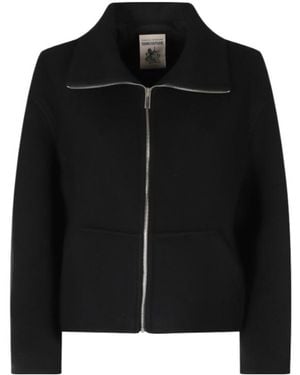 Semicouture Long-Sleeve Zip-Up Jacket - Black