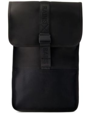 Rains Mini Trail Logo-Debossed Backpack - Black