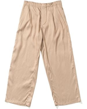 Our Legacy Salone Pleated Wide-Leg Trousers - Natural