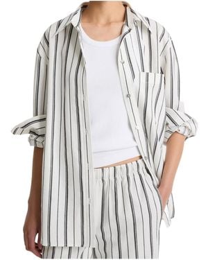 Vince Striped Pocket Shirt - White