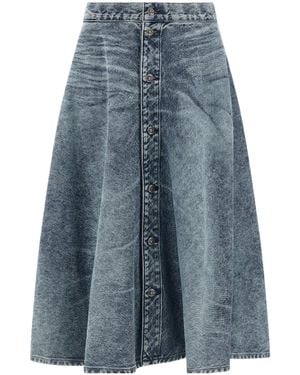 DIESEL De-Annet-B-Fsh Denim Skirt - Blue
