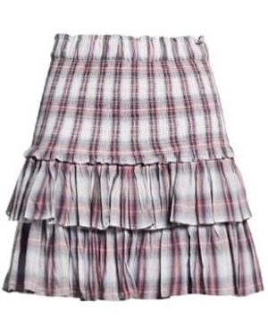 Isabel Marant Chequered Ruffled Skirt