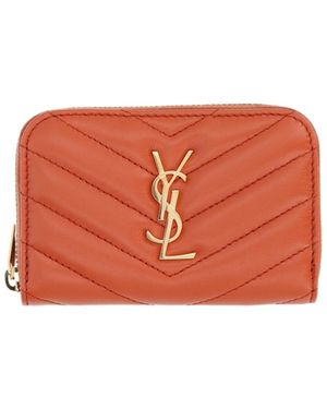 Saint Laurent Cassandre Wallet - Orange