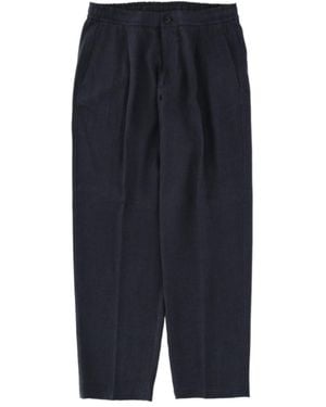 Herno Pleated Tailored Trousers - Blue